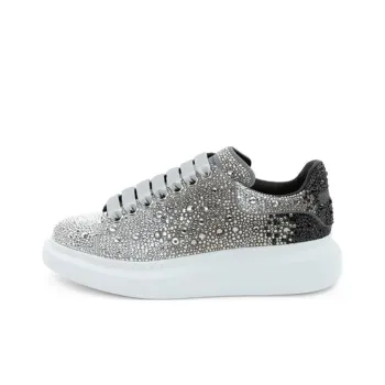 Alexander McQueen Oversized Sneaker Low Top Skateboard Shoes Women's Silver