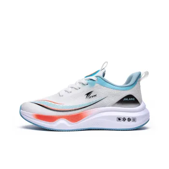 Kinglake Low Top Running Shoes Unisex White Peacock Blue