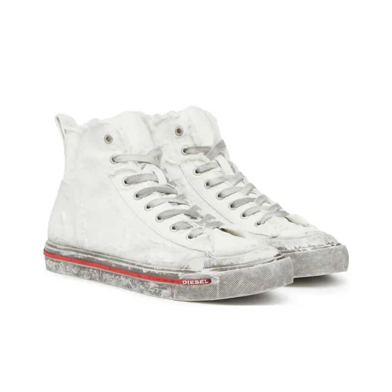 DIESEL S-Athos Mid Distressed Sneakers-1