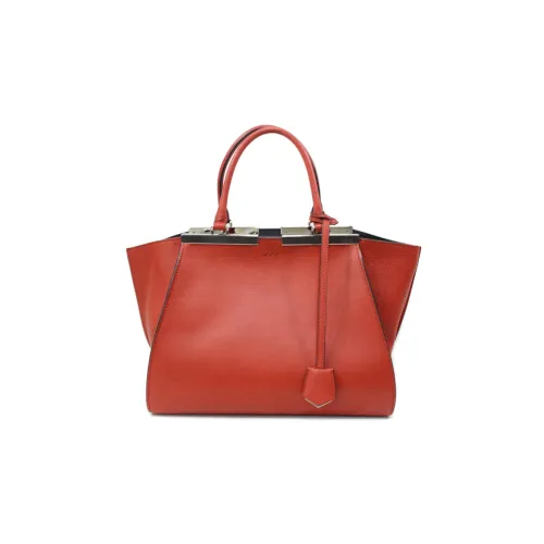 FENDI Leather Portable Crossbody Bag, Shoulder Bag Women's Red