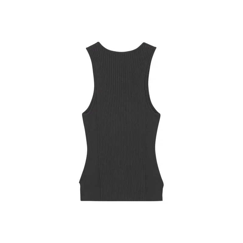 GANNI Melange Sleeveless Top-1