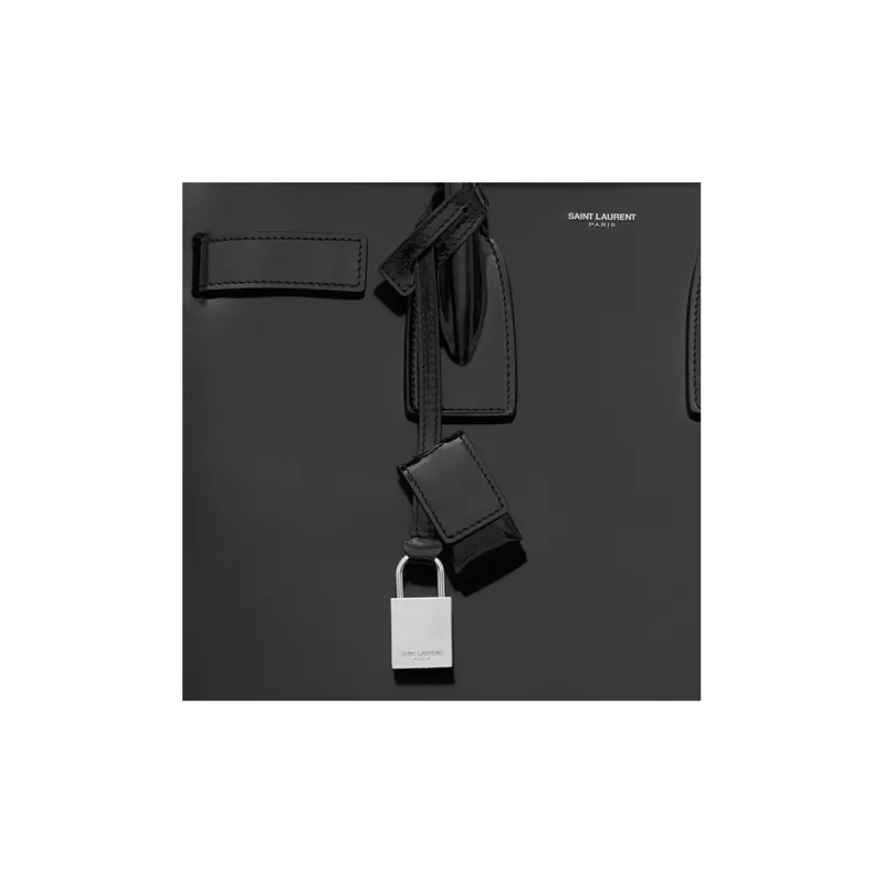 SAINT LAURENT SAC DE JOUR Cow Leather Tote Bag, Shopping Bag, Handbag Trumpets Women's Black-5