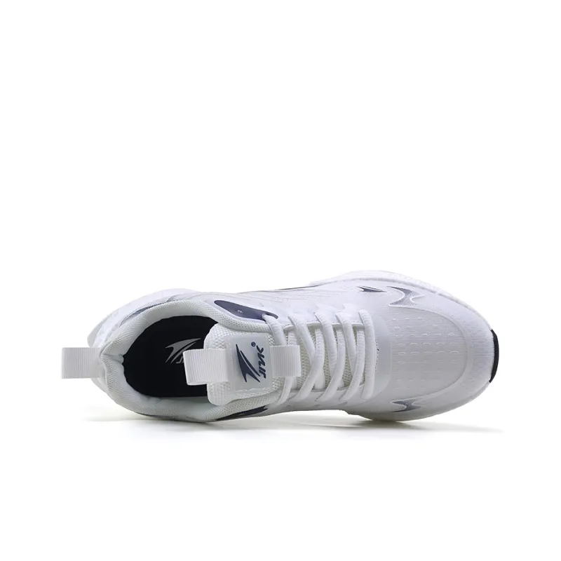 Kinglake Cushioned Slip Resistant Low Top Running Shoes Unisex White-3