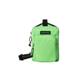 Balenciaga Explorer Recycled Nylon Messenger Bag One Shoulder Crossbody Fanny Pack Sling Bag Men's Green