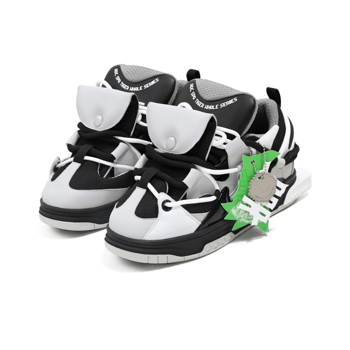 国内で当店のみ ADC - Whale Series Low-Top Skate Shoes ADC Killer Whale Color Skateboarding Shoes Unisex Swag - POIZON