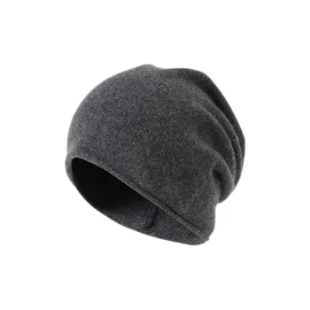 JIUMU Cashmere Beanie Pile Up Hat Beanie Men's
