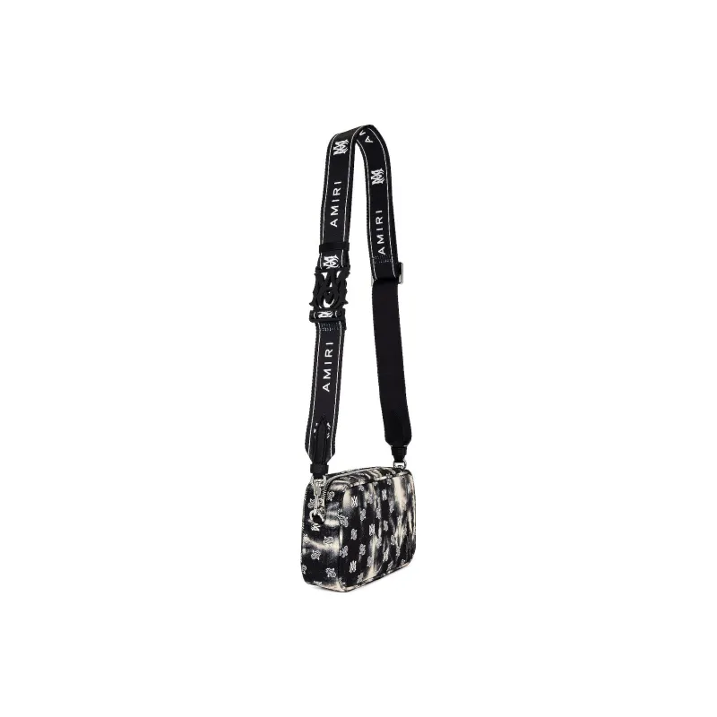 AMIRI Micro Paisley Tie Dye Camera Bag 'Black'-2