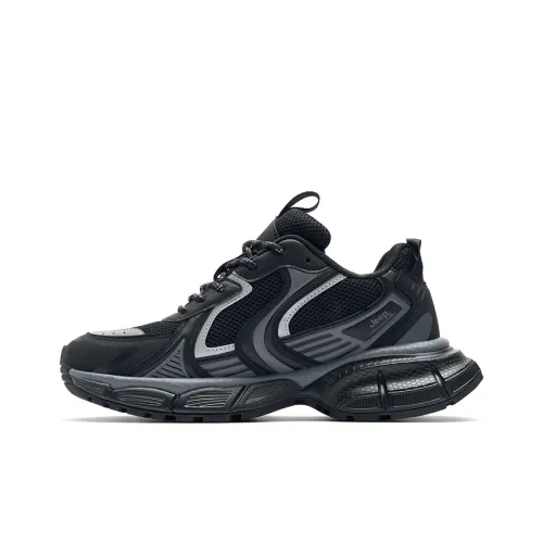 Jeep Running Shoes Unisex Low-Top Black