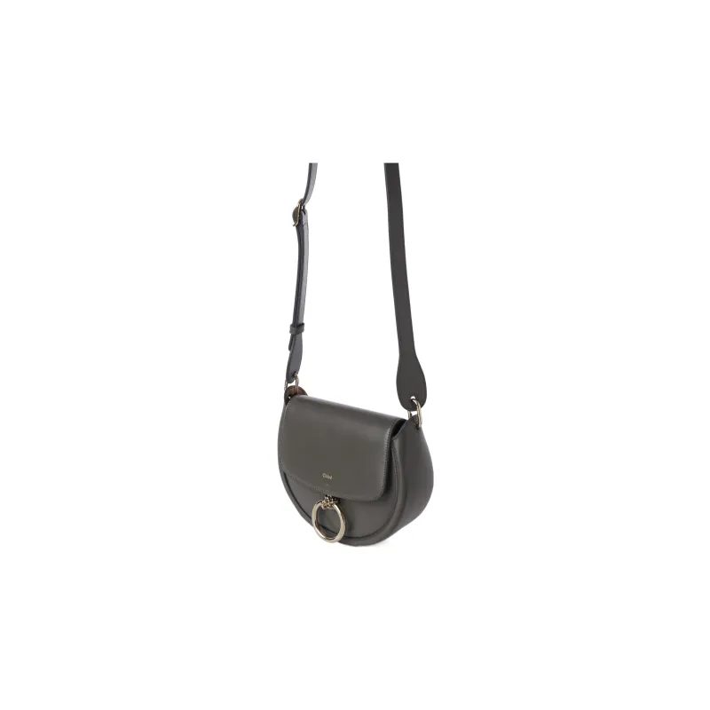 Chloe Calfskin Shoulder Bag, Crossbody Bag Small Size Women's Elephant Gray-1