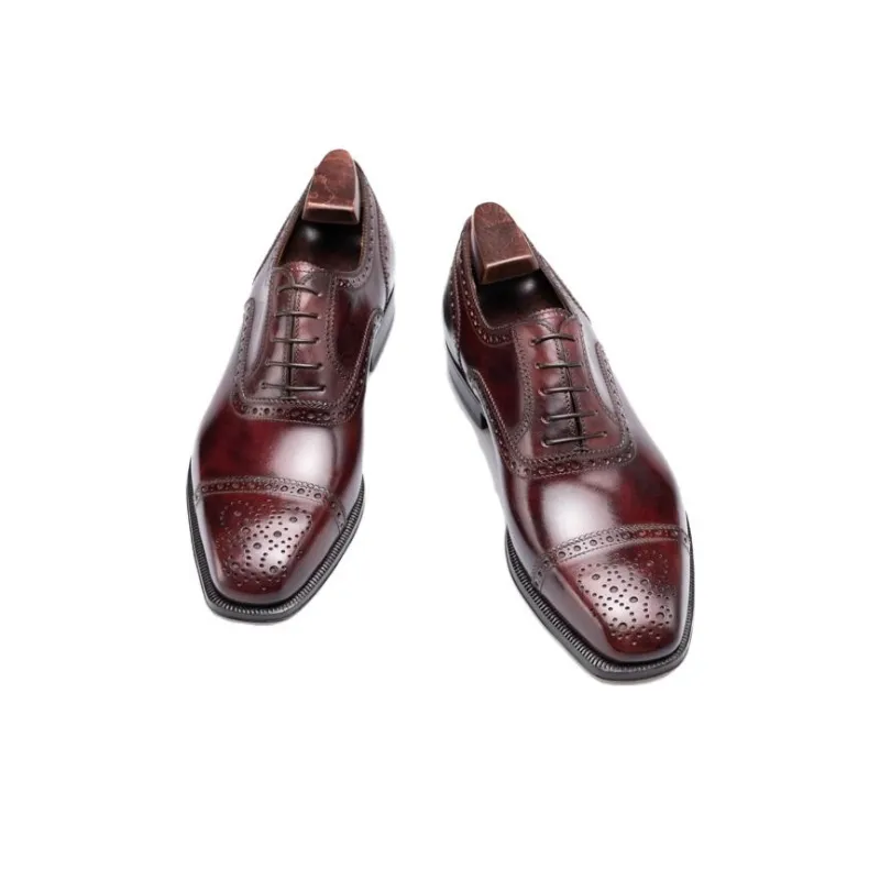 Enzo Bonafe Dress Shoes Men's Brown-1