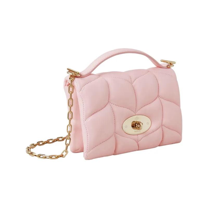 Mulberry Nappa Leather Shoulder Bag, Crossbody Bag, Handbag Regular Women's Pink-1