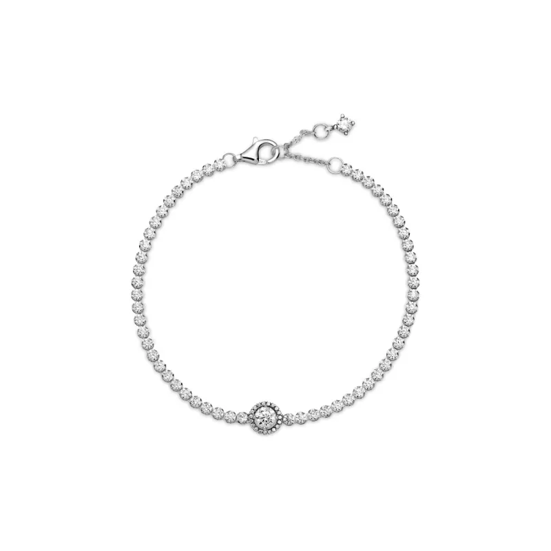 Pandora Women's Gemstone Embellished Bracelet Silver-2