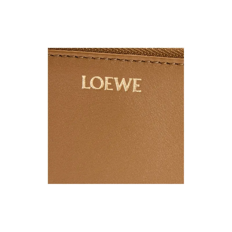 LOEWE Bright Nappa Cow Leather Card Holder Women's Brown/Black-3