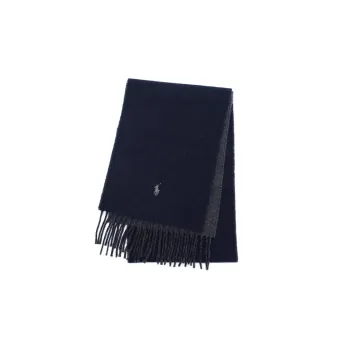 Polo Ralph Lauren Knit Scarves Women's Marine Blue/Charcoal Gray