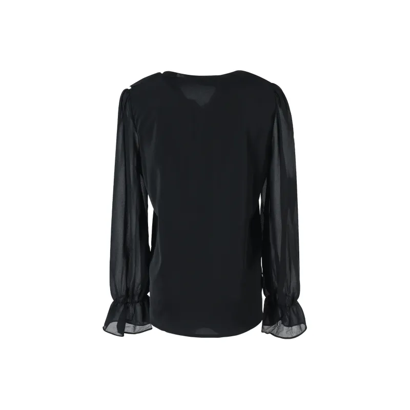 BEAUTIFUL CONFESSION Chiffon Shirts Women's-1