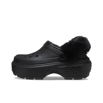Crocs Stomp Lined Clogs 'Black' Women's