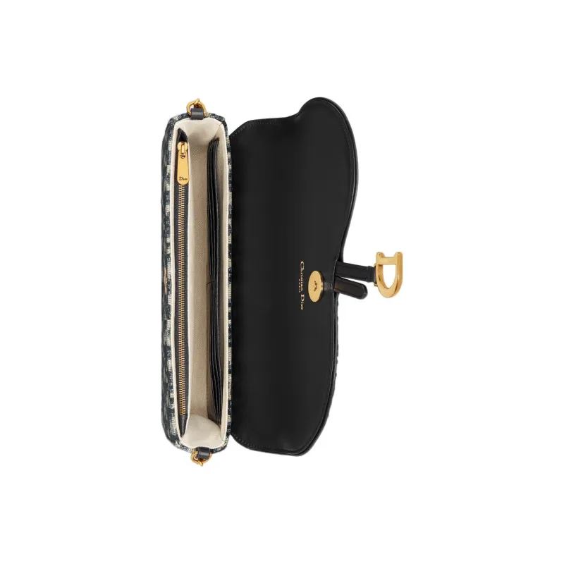 DIOR Fabric Clutch Regular Women's Blue-3