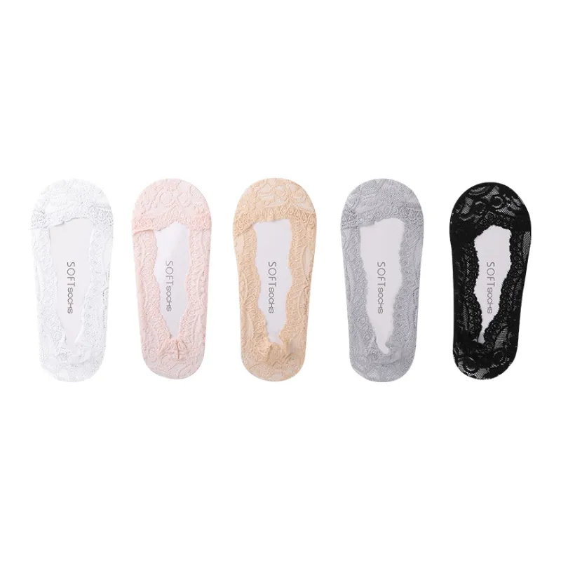 Lanza No Show Socks Women's 5 Pack-36