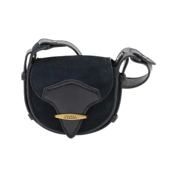 ISABEL MARANT Cow Leather Shoulder Bag Crossbody Bag Mini Women's Black