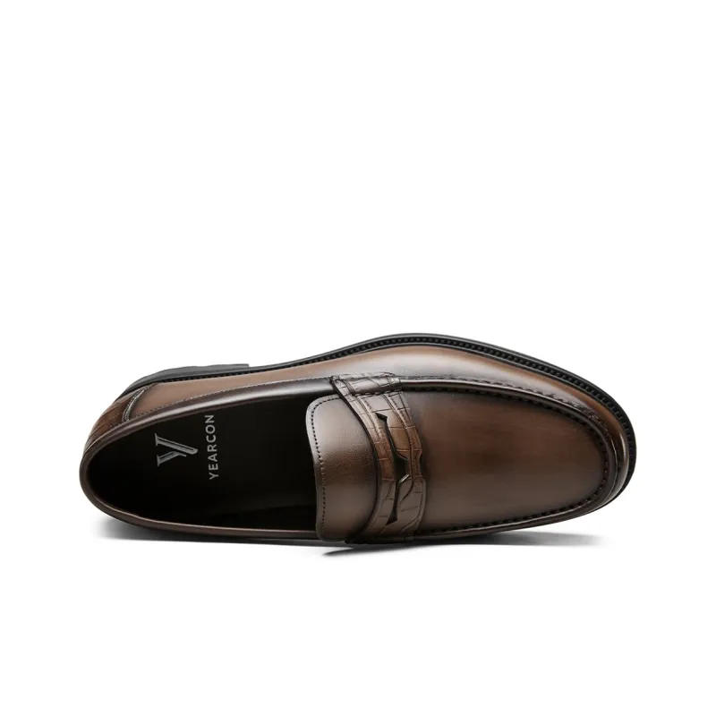 YEARCON Loafers Men Coffee-6