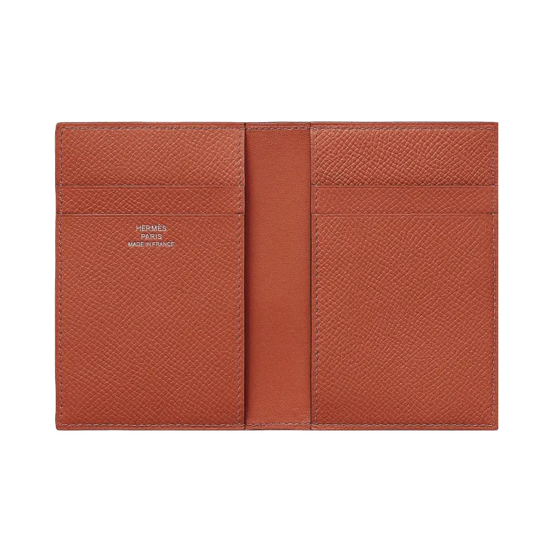 HERMES MC2 Epsom Calfskin Coin Purses Card Holders Women's 36 Brique Brick Red-1