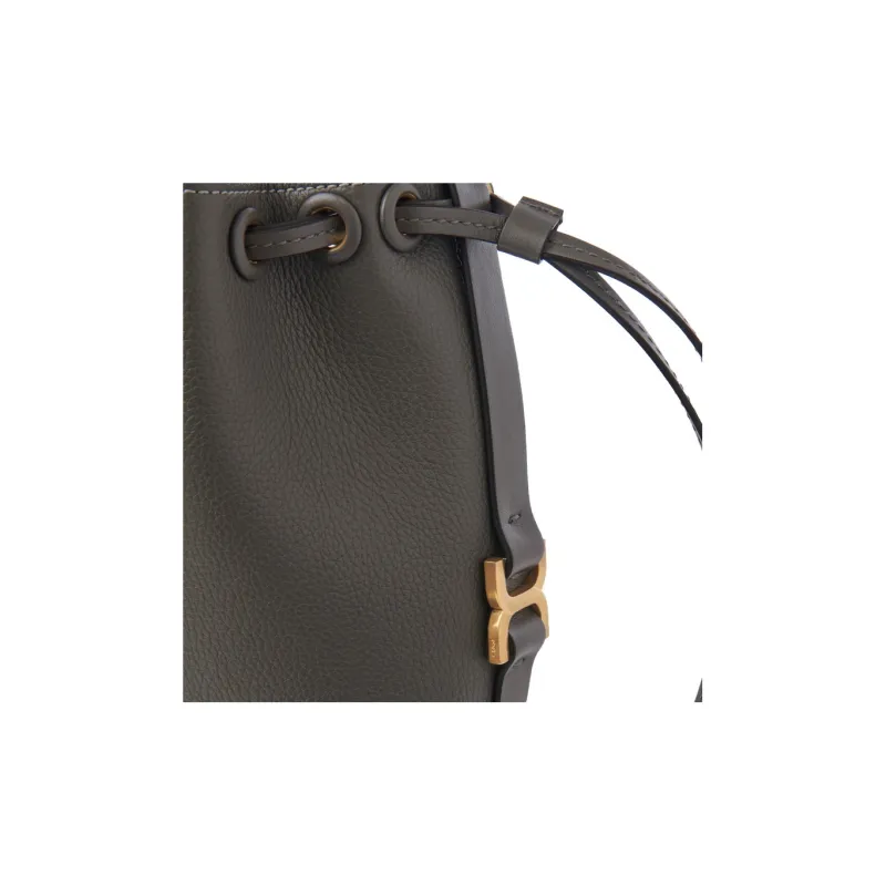Chloe Marcie Grain Calfskin Shoulder Bag, Crossbody Bag Extra Mini Women's Elephant Gray-4