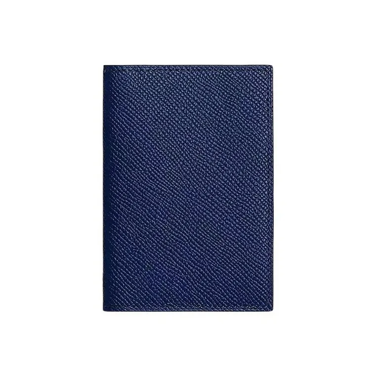 HERMES MC² Euclide Epsom Leather Card Holder Men's Sapphire Blue/Orange-0