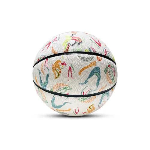 Medham PU Basketball White/Multicolor Size 7 Ball Training Unisex