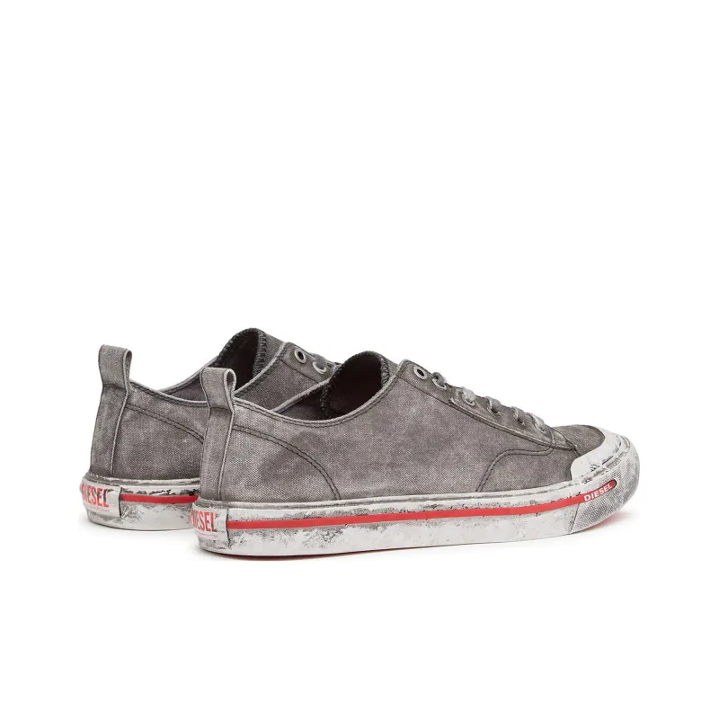 DIESEL S Athos Low Top Skateboard Shoes Men's Gray-3