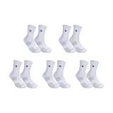 Long Shaft White Base Gray Stripes 5 Pack