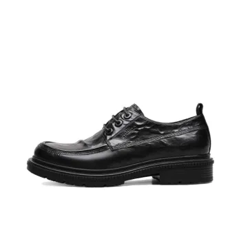 GOLDLION Dress Shoes Men Low Top Black/Brown