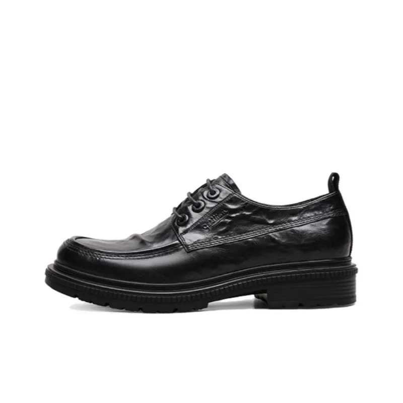 GOLDLION Dress Shoes Men Low Top Black/Brown-0