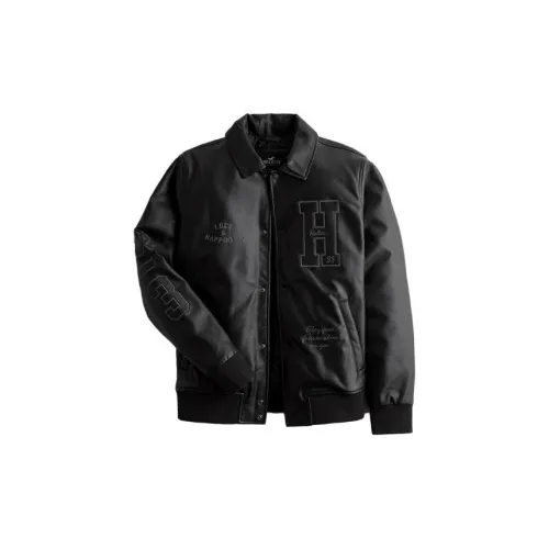 Hollister Jackets Men Black