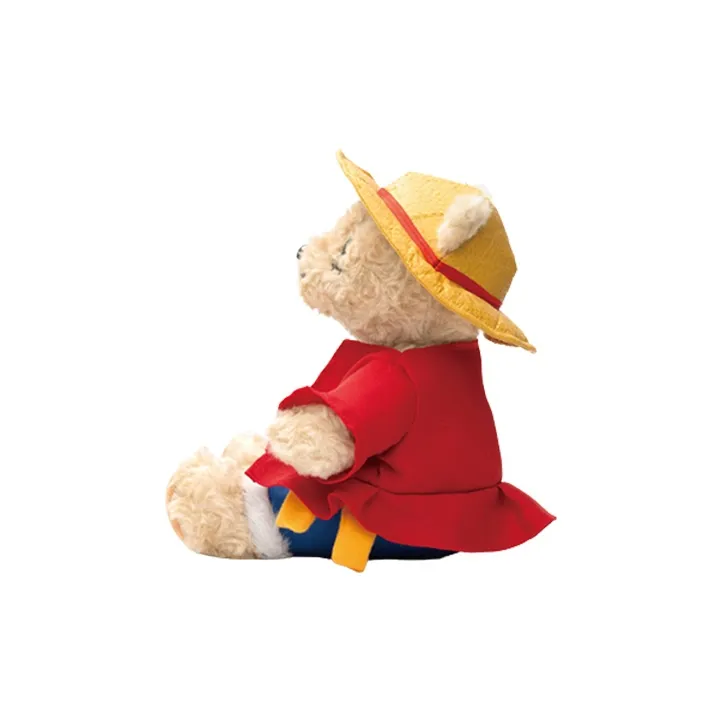 BANDAI One Piece Monkey D. Luffy 711 Limited Luffy Bear 5th Setting Dolls Plush Doll 19cm Height-1