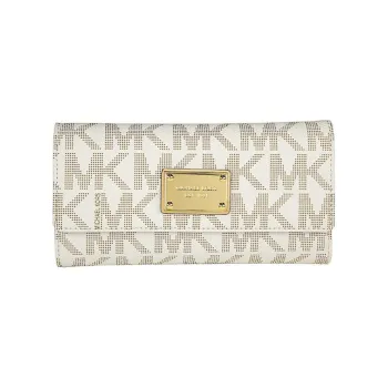 MICHAEL KORS Vanilla PVC Polyvinyl Chloride Coin Purses Wallets Women's Vanilla