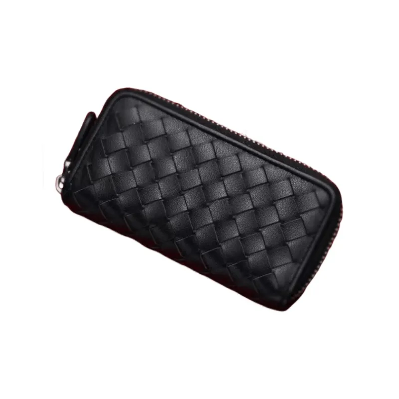 Hush Puppies Cow Leather Key Pouch Trumpets Men's Black-1