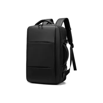 OUTWALK Oxford Travel Bags Laptop Bags Backpack Regular Men's Black