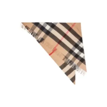 Burberry Checked Fringed Edge Blanket