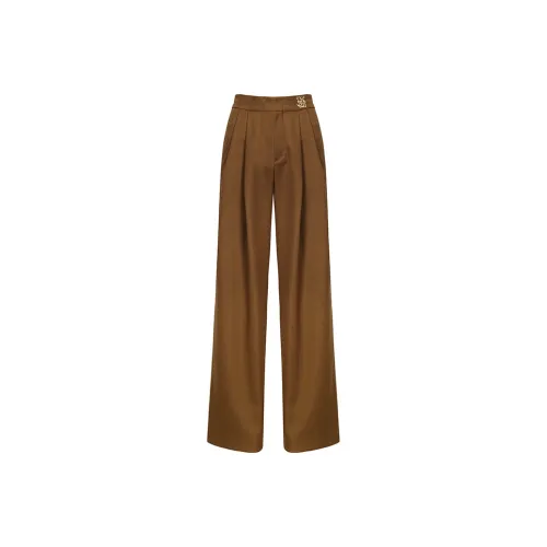 Valeria Obbaco Creative Suit Trousers Unisex Coffee