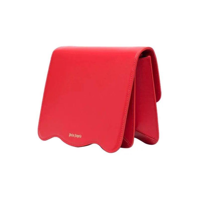PALM ANGELS Calfskin Shoulder Bag Crossbody Bag Regular Women's Red-1