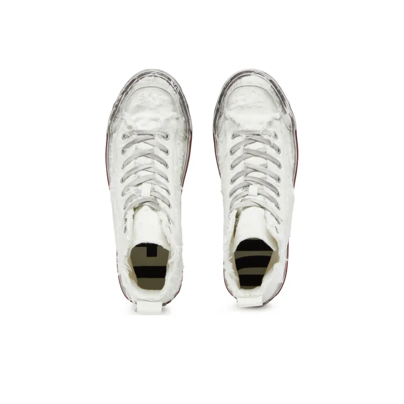 DIESEL S-Athos Mid Distressed Sneakers-2