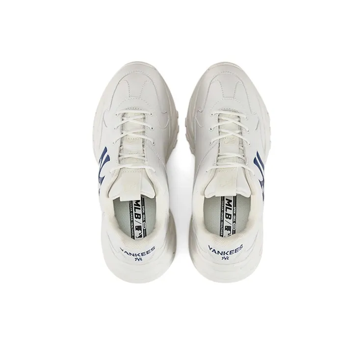 MLB Big Ball Chunky 3D New York Yankees Low Top Chunky Sneakers Unisex White-3