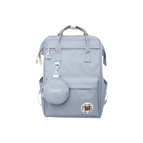 JANE KLAIN Nylon University Student Backpack Large Size Women's Blue/Pink/Khaki/Black