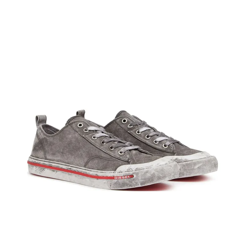 DIESEL S Athos Low Top Skateboard Shoes Men's Gray-2