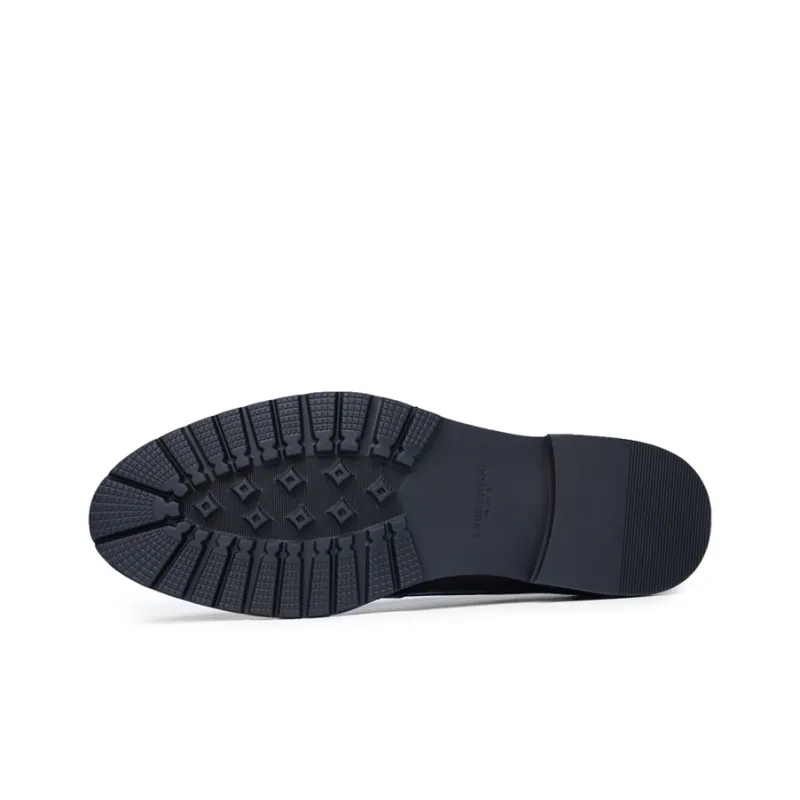 LAORENTOU Dress Shoes Men Low Top Brown/Black-4
