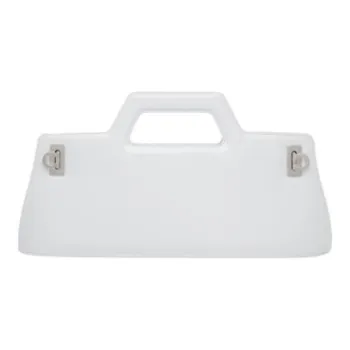 FERRAGAMO Brushed Calfskin Handbag Regular Women's Optical White