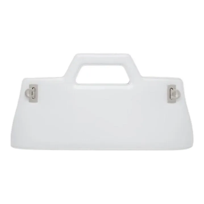 FERRAGAMO Brushed Calfskin Handbag Regular Women's Optical White-0