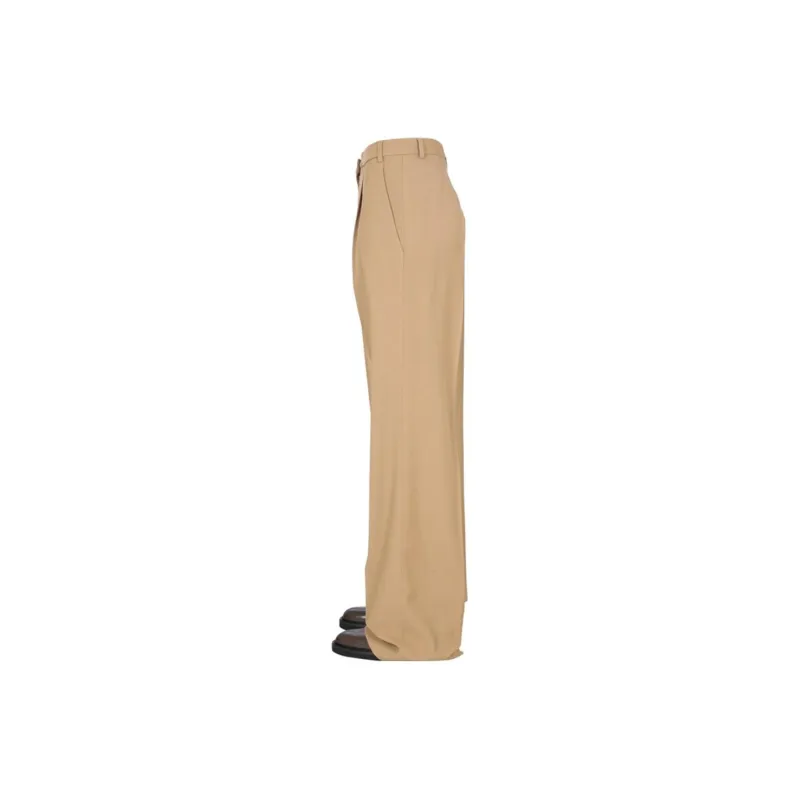 ASPESI Gabardine Wide Leg Trousers-2