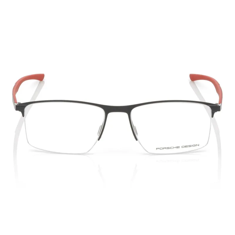 PORSCHE DESIGN Stainless Steel Carbon Fiber Rectangular Eyeglass Frames Unisex-1