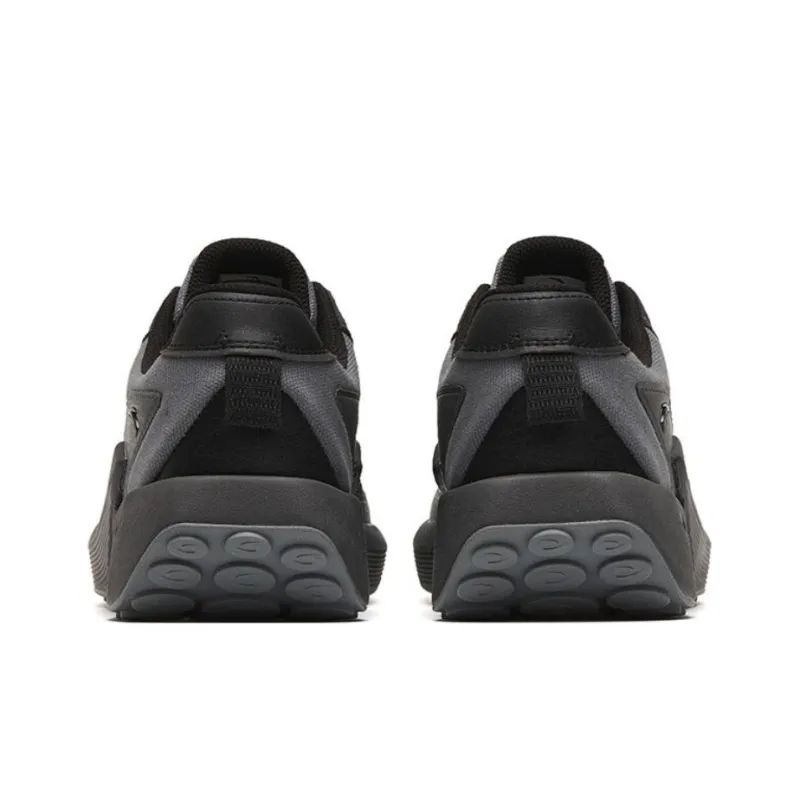 Anta Cushioned Slip-Resistant Abrasion-Resistant Low-Top Running Shoes Men's Black Gray Color-3
